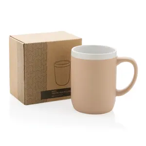 Taza de cerámica con borde blanco de 300 ml, merchandising personalizado - Product Image 6
