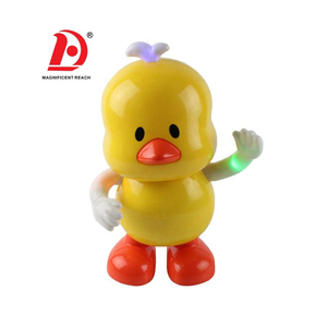 HUADA B/O Small Baby Musical Walking Talking Yellow Plastic Electric Dancing Duck Toy - Product Image 1