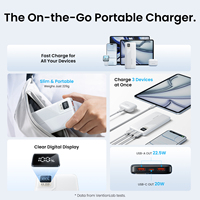 Banques d'alimentation portables Vention 10000 mAh, module de banque d'alimentation à charge rapide avec câble