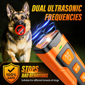 Dispositif <span class=keywords><strong>anti</strong></span>-<span class=keywords><strong>aboiement</strong></span> pour <span class=keywords><strong>chien</strong></span>, 3x ultrasons <span class=keywords><strong>anti</strong></span>-<span class=keywords><strong>aboiement</strong></span>, 6 modes d'entraînement, rechargeable, compact, contrôle des aboiements pour chiens - Product Image 4