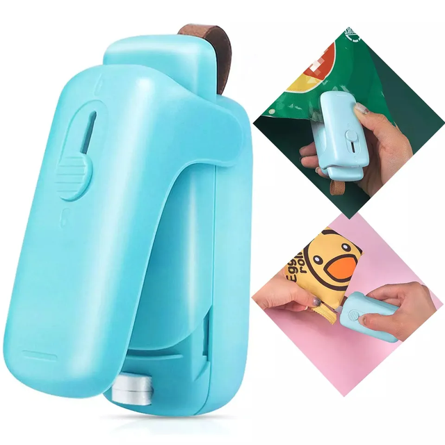 Hot Sales Portable Food Vacuum 2 1 Heat Sealer Cutter Mini Bag Sealer for Plastic Bags for Food Storage Consumer Electronics