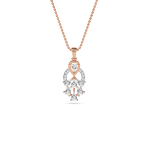 Charmant pendentif en or massif 14 carats avec diamant de laboratoire pour femmes, style vintage, éclat magnifique pour un attrait intemporel des bijoux au quotidien - Product Image 6