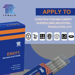 TKweld marca 6011 eletrodos de solda AWS E6011 solda hastes eletrodos