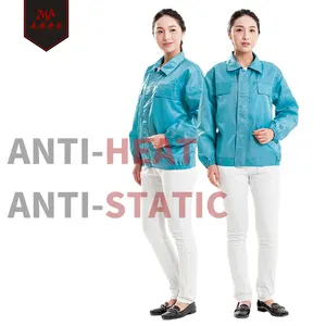다양한 스타일의 하이 퀄리티 esd 스모크 의류는 편안한 정전기 방지 안전 실험실 코트 작업복 유니폼 착용