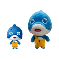 Peluche de dauphin personnalisée OEM ODM, animaux marins en peluche, rembourrage en coton PP, peluche super douce, design personnalisé selon le dessin