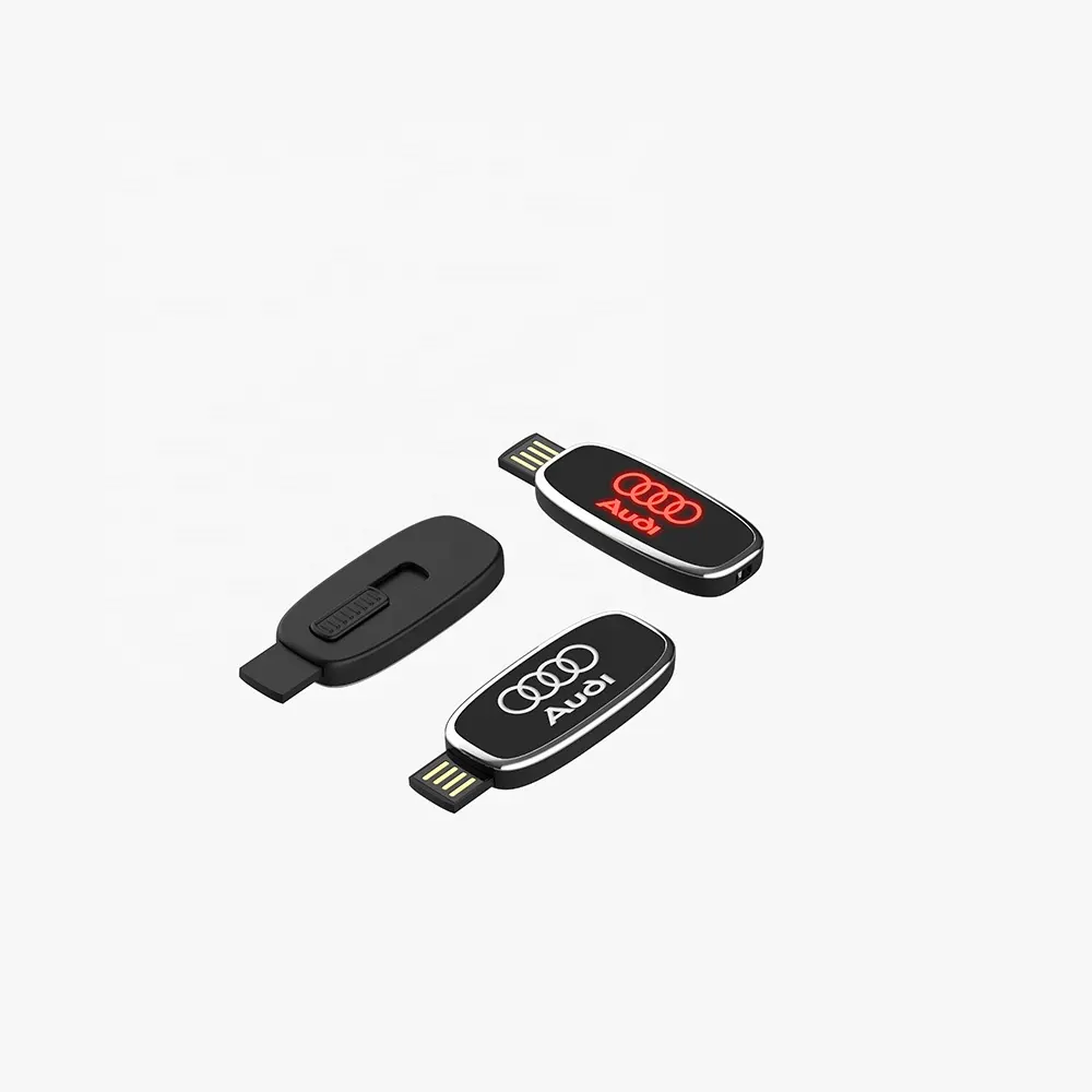 NEUES Produkt USB-Flash-Laufwerk Bulk billig USB 8 GB Ellipse Form Push Pull Design Lanyard Schlüssel bund USB Mini