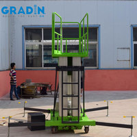 Offre Spéciale Échelle électrique pour travaux aériens Plate-forme élévatrice Platform12-16m trois mâts en alliage d'aluminium pour travaux aériens
