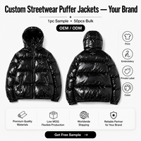 Veste matelassée brillante sur mesure du fabricant, manteau d'hiver à bulles, femme, homme, unisexe, fermeture éclair, coupe-vent d'extérieur, veste chaude en duvet
