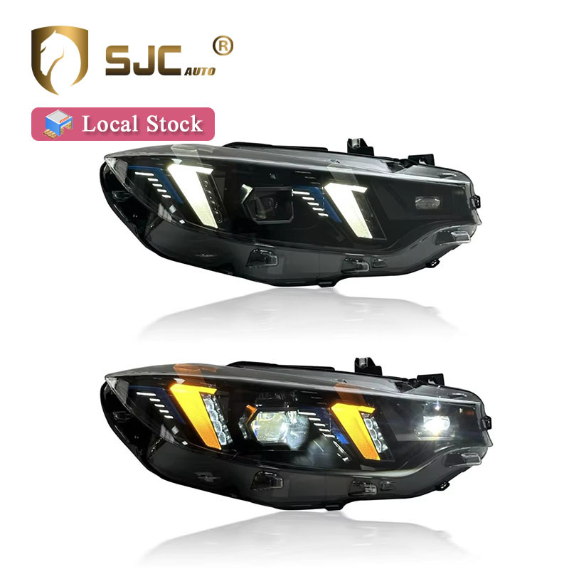 Sjc Auto Parts LED Headlight For BMW F32 F80 F82 Assembly Snake Eye Laser Style DRL Front Lamp