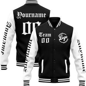 Custom Logo Embroidery Varsity <b>Jacket</b> Men Streetwear <b>Retro</b> Patchwork Bomber <b>Jackets</b> High School Letterman <b>Jacket</b> XINHUI - Product Image 2
