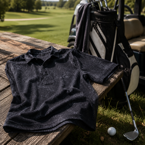 Polo de Golf Personalizado para Hombre, Tejido Texturizado Premium, Estampado Animal, Impresión Digital, Estilo Casual de Negocios para Club de Campo - Product Image 2