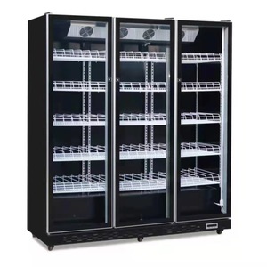 Ba Cửa Cửa Kính Cửa Dọc Hiển Thị Tủ Đông Thương Mại Tủ Lạnh Thẳng Đứng Uống Tủ Đông - Product Image 3