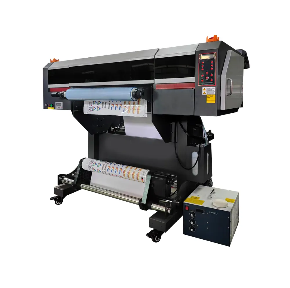 UV 롤-롤 프린터 UV DTF 프린터 3or4 I1600 헤드 전송 인쇄용 새 제품 Hstar 60cm A1 크기 잉크젯 프린터 제공