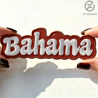 Etiquetas Personalizadas para Ropa, Diseño de Etiquetas 3D, Logotipo Termoadhesivo, Parches Bordados en Chenilla, Insignias con Flores y Letras, Bordado Personalizado