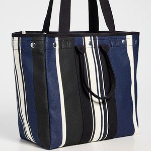Custom <b>Large</b> Waterproof <b>Canvas</b> Striped Tote <b>Bag</b> for Women Portable Embroidered Cotton Shoulder <b>Bags</b> Spring Summer Autumn Winter - Product Image 4