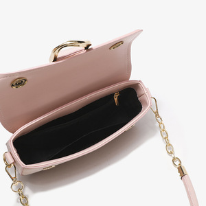 Sac à bandoulière en cuir PU pour femme, design tendance, sacs sous le bras à chaîne pour dames, sacs à main carrés simples pour femme, sac bandoulière - Product Image 5
