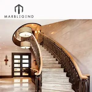 Crema marfil 米色大理石楼梯台阶与标准边缘