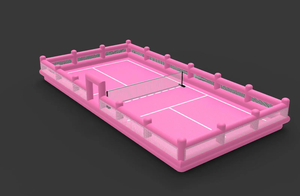 Custom Drop Stitch DWF PVC Floating <b>Inflatable</b> Pickleball Tennis Court - Product Image 4