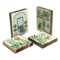 Christian bureau décor Bible verset boîte en bois signe maison bureau bureau étagère Table décor religieux écriture bois bloc boîte