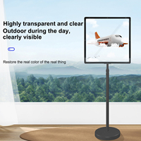 Ventilateur d'affichage holographique 3D le plus récent avec couvercle, 45 cm, contrôle WiFi, panneau LED publicitaire, exposition événementielle, projecteur holographique 3D