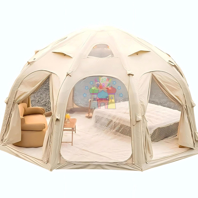 Luxury Waterproof Portable Inflatable Camping Tent Double Layer One Bedroom & Living Room Customized Color Outdoor Use