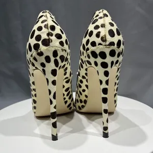 Escarpins à talons aiguilles imprimé léopard pour femme, élégants, à enfiler, antidérapants, pour l'été et les soirées - Product Image 6