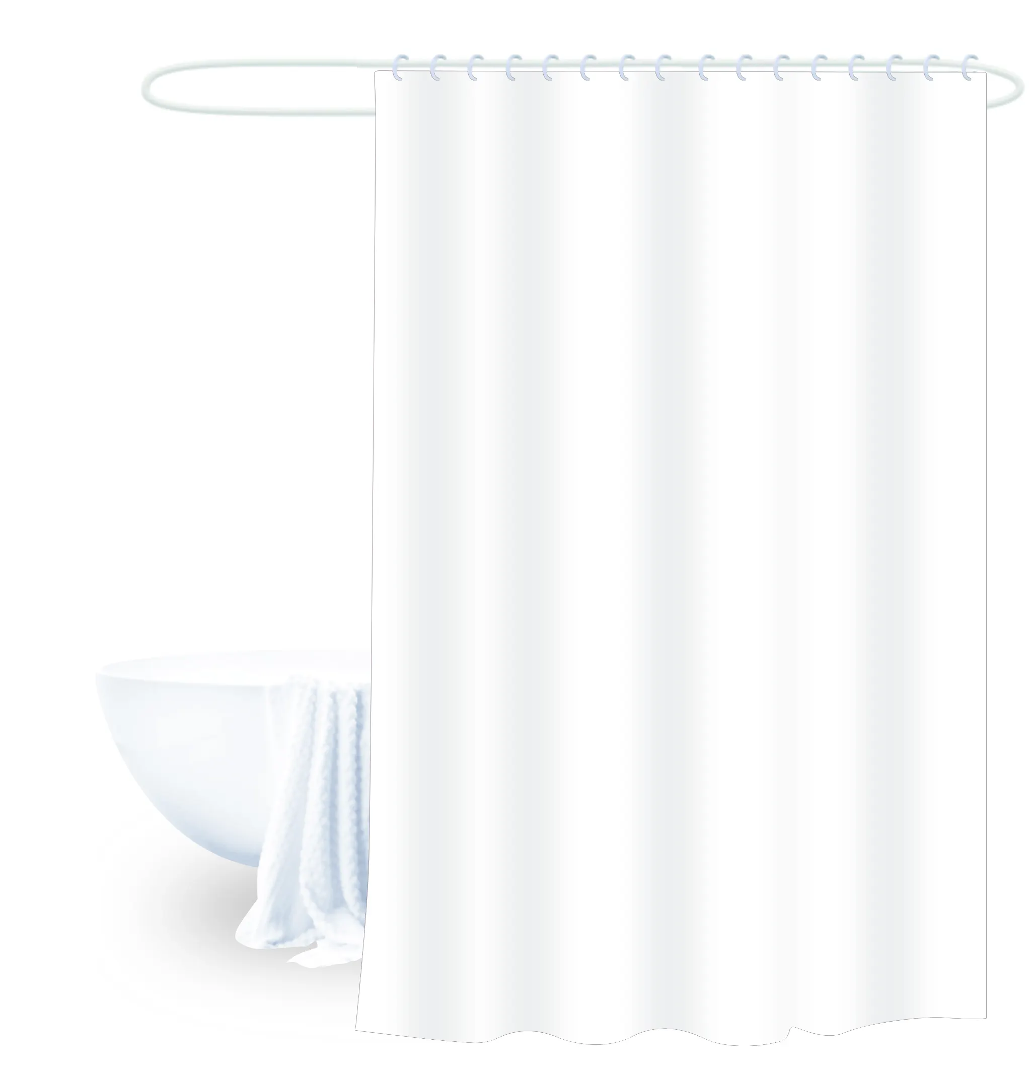 Low MOQ Plastic Bathroom Curtains 180*180 CM PEVA Waterproof Mildew-proof Home Hotel Shower Curtain