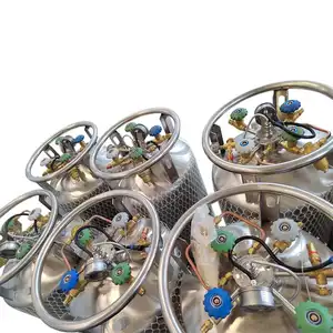 Bouteille de gaz cryogénique isolée soudée Verticale Portable 195L 1.4/2.3/2.88 Mpa avec <span class=keywords><strong>jauge</strong></span> de niveau intelligente - Product Image 1