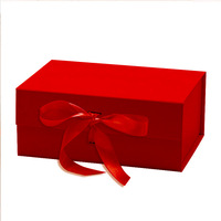 Confezione regalo pieghevole con chiusura a nastro confezione regalo magnetica pieghevole di lusso riutilizzabile per l'imballaggio dell'abbigliamento