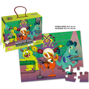 35 miếng Jumbo Sàn Ghép Hình Câu Đố cho 3 Lứa Tuổi + Giấy Cứng Phim Hoạt Hình Chất Liệu Tự Làm Bản In Màu Trẻ Em Phong Cách Đồ Chơi trẻ em Santa Quà Tặng - Product Image 6