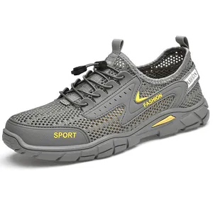 사용자 정의 디자인 OEM 서비스 니트 메쉬 통기성 경량 남성 여름 걷기 달리기 매일 신발