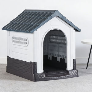 Cage pour chien en acier inoxydable respirant pour l'extérieur, résistante aux intempéries, luxueuse, grande maison pour chien, abri pour <span class=keywords><strong>animaux</strong></span> de compagnie - Product Image 1