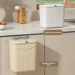 Nhà Bếp Gia Đình Gấp Khô Và Ướt Tách Rác Rác Chất Thải Phân Loại Bin Có Thể Thùng Rác Container Treo Tường Đứng - Product Image 5