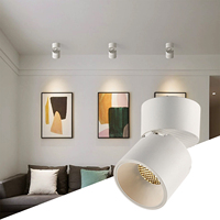 Spot LED Commercial de Plafond 12W, Orientable, Anti-Éblouissement, COB, pour Salon