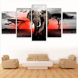 لوحة معلقة على شكل فيل كبير من جنوب شرق آسيا لوحة فنية ديكورية من جنوب شرق آسيا لوحة تايلاند جدار النادي الصحي - Product Image 3
