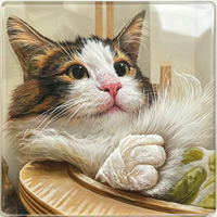 Portrait personnalisé d'animal de compagnie, impression acrylique, art mural, paysage personnalisé pour chien et chat, cadeau haut de gamme, décoration