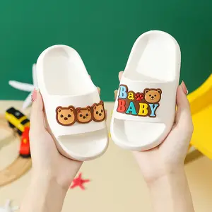 Cartoon Cute Bear Infant Slippers for Boy Girl Summer Beach Shoes Baby Home Bathroom Soft Indoor Slipper