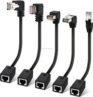 Pengiriman Drop kustom gratis sampel RJ45 pemisah jaringan konektor adaptor soket wanita ganda Port LAN jaringan Ethernet terpisah