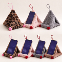 Support de téléphone en peluche douce, style pouf, coussin décoratif pour lit, maison, bureau