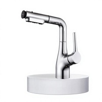 Robinet de cuisine multifonctionnel en alliage de cuivre, design moderne et minimaliste, commande à levier unique, cartouche céramique