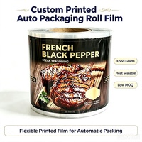 Film en rouleau laminé PET/AL/PE pour emballage personnalisé de sachets de poivre noir, idéal pour l'emballage automatique des assaisonnements de steak