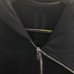 Felpa con Cappuccio Stile RO con Zip Obliqua, Cardigan Spesso, Felpa con Cappuccio <span class=keywords><strong>Dark</strong></span> High Street, Mantella per Coppie, Zip Completa, Felpe da Uomo - Product Image 5