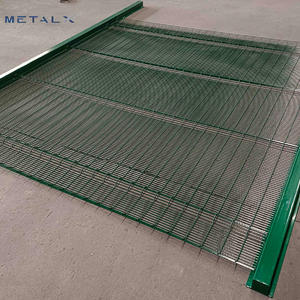Pannelli di recinzione in rete metallica saldata 358 Metalx, facili da montare, resistenti alla corrosione, verniciati a polvere, anti-taglio, anti-scalata, <span class=keywords><strong>6</strong></span> piedi, per cantieri edili - Product Image 5