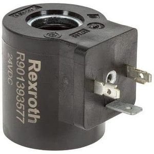 Bobina de Válvula Solenoide Rexroth R901393577 24VDC, Montaje en Panel, Construcción Metálica - Product Image 1