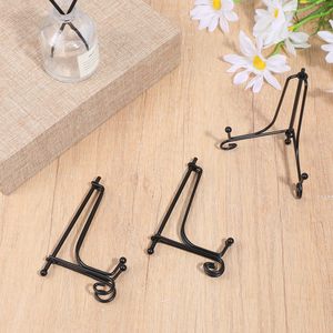 Soporte de hierro sólido de 4 pulgadas, soporte de metal para platos, soporte para té, soporte de exhibición plegable de un solo nivel multiusos - Product Image 5