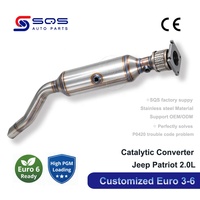 Convertisseur catalytique à montage direct de haute qualité pour système d'échappement de voiture, compatible Jeep Patriot 2.0L, certifié CE, fourni par l'usine SQS OEM/ODM