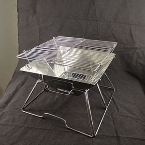 Stainless Steel Folding BBQ Grill Charcoal Fire Pit <b>Camping</b> Outdoor Grill With Carry Case - Product Image 3