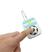 3D-Gedruckter Flaggen-Anhänger Fußball-Klicker Tastatur-Fidget Stressabbauendes Spielzeug Anpassbares 3D-Druck Souvenir für Fußballfans