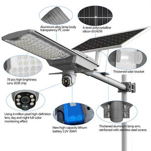 Lampione Solare con Telecamera, Lampada Solare con Luce CCTV, Illuminazione Wireless da Esterno con Telecamera, Luce di Monitoraggio Solare, Altre Luci <span class=keywords><strong>Solari</strong></span> - Product Image 2