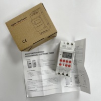 Interruptor de Tiempo Digital Programable Semanal THC30S AC 220V 250V 30A con Cubierta Transparente y Ajuste Preciso de 1 Segundo